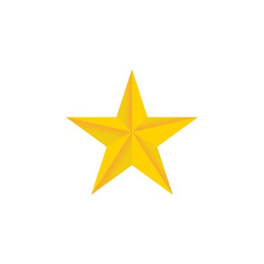 Altın yıldızdan izole edilmiş vektör çizimi. Vektör şablonu. Noel karşılama kavramı.