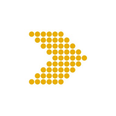 Modern düz renkli ok, her amaç için harika bir tasarım. Sanat vektörü çizimi. Basit izole resim grafiği.