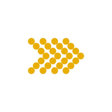 Modern düz renkli ok, her amaç için harika bir tasarım. Sanat vektörü çizimi. Basit izole resim grafiği.