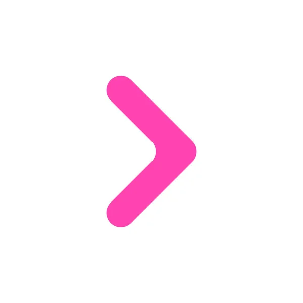 現代のピンクの矢印は、任意の目的のための素晴らしいデザイン。アートベクトルイラスト。シンプルな孤立ピクトグラム. — ストックベクタ