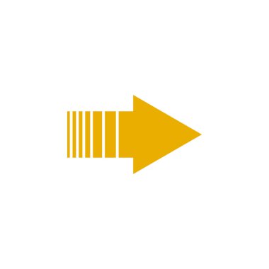 Modern düz renkli ok, her amaç için harika bir tasarım. Sanat vektörü çizimi. Basit izole resim grafiği.