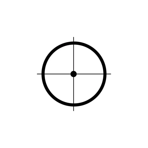 Aim target vector isolated icon. Sniper scope cross. Optical vie — Stock Vector