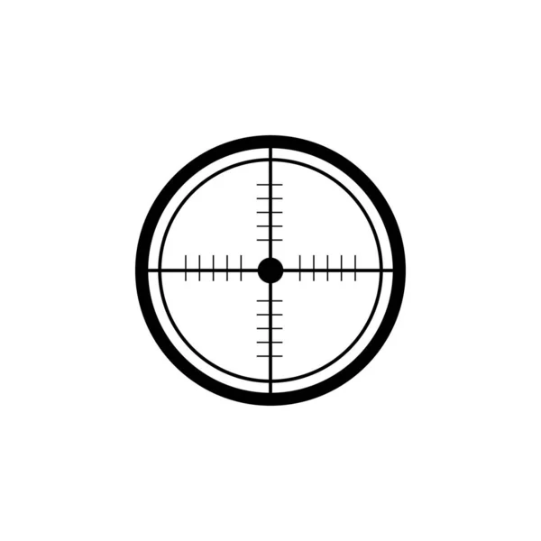 Apuntar vector objetivo icono aislado. Cruce de mira de francotirador. Optical vie — Archivo Imágenes Vectoriales