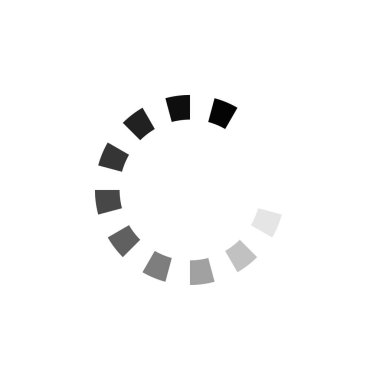 Daire yükleniyor, internet veri sembolü yükleniyor. İş ağı izolü