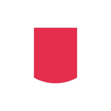 Kırmızı kurdele düz festival tasarım çizimi. Kutlama vektörü 