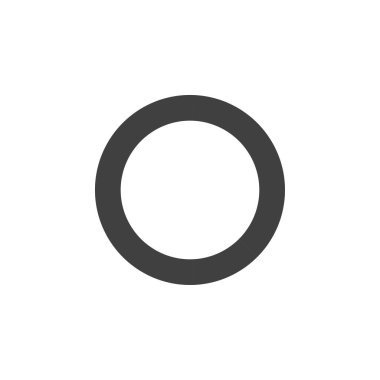 Beyaz arkaplanda modern tarzda daire yükleniyor. Düz vektör 