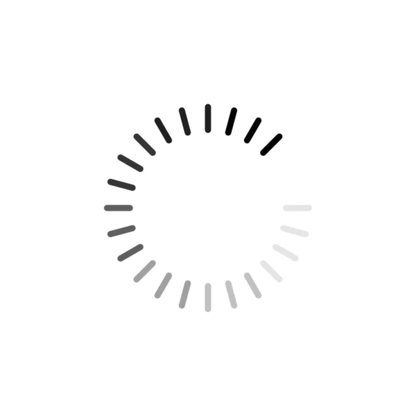 Cercle de chargement, charger le symbole de données Internet. Réseau d'entreprises isol — Image vectorielle