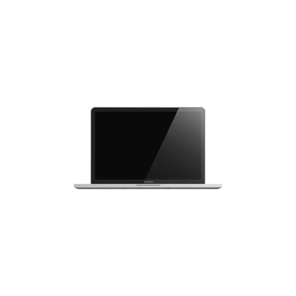 Laptop leeg scherm, moderne draagbare computer op witte backgroun — Stockvector