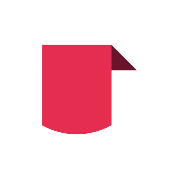 Rood lint plat feestelijk ontwerp illustratie. Viering vector — Stockvector