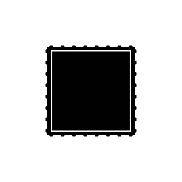 Ikona znaczka pocztowego do projektowania banerów. Wektorowa pocztówka. Poczta płaska — Wektor stockowy