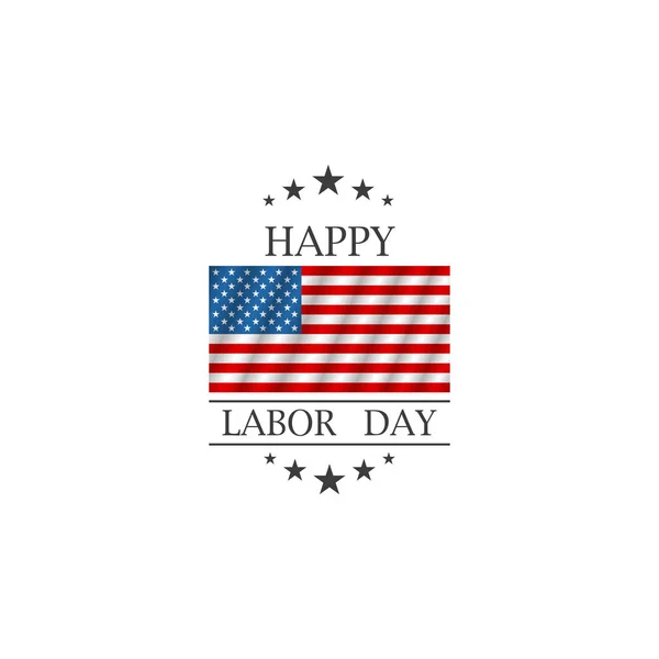 Glücklicher Arbeitstag für Tapetendesign. Amerikanischer Patriot Date Star — Stockvektor