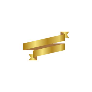 Kurdele ya da afiş vektör illüstrasyonu. Düz vektör şeridi 