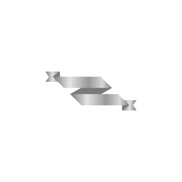 Szalag vagy banner vektor illusztráció. Lapos vektorszalag banner — Stock Vector