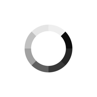 Yükleyici simgesi vektör daire düğme seti. Simge yuvarlak proces indirin