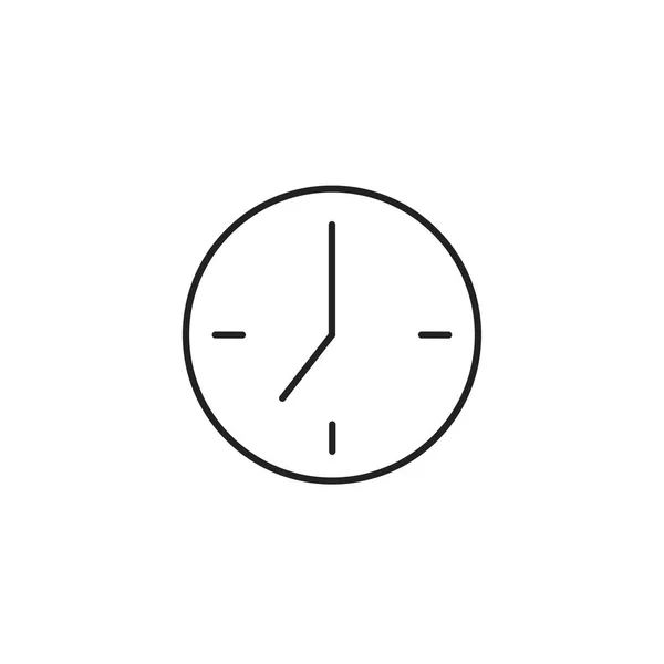 Klocka ikon vektor, illustration på en isolerad bakgrund — Stock vektor