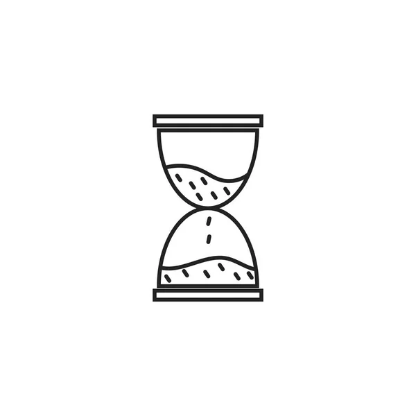 Reloj de arena icono vector, ilustración sobre un fondo aislado — Vector de stock