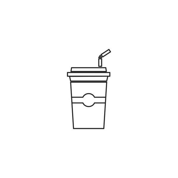 Вектор значка чашки, иллюстрация на изолированном фоне — стоковый вектор