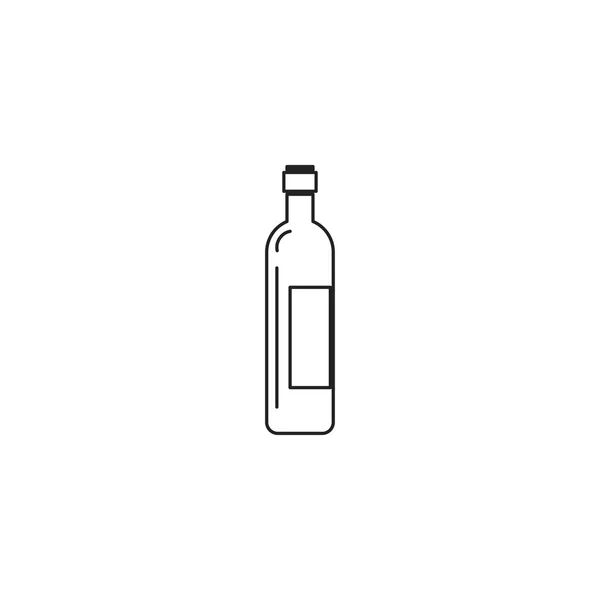 Wektor ikony butelki, ilustracja na odosobnionym tle — Wektor stockowy
