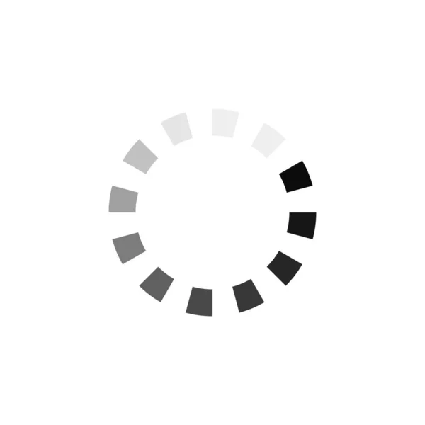 Loader icon vector circle button set. Download icon round proces — Stock Vector