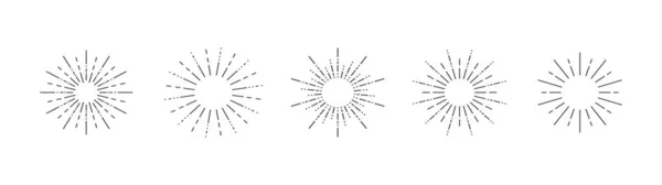 Starburst Definido Fundo Branco Fundo Isolado Ilustração Vetorial —  Vetores de Stock