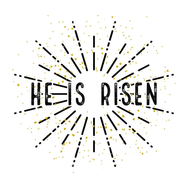 Illustration Für Ostern Christus Ist Auferstanden Weißer Hintergrund Vektorillustration — Stockvektor