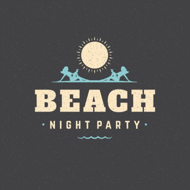 Afiş tasarımı dokulu arka plan vektör çizim üzerinde yaz tatilleri.