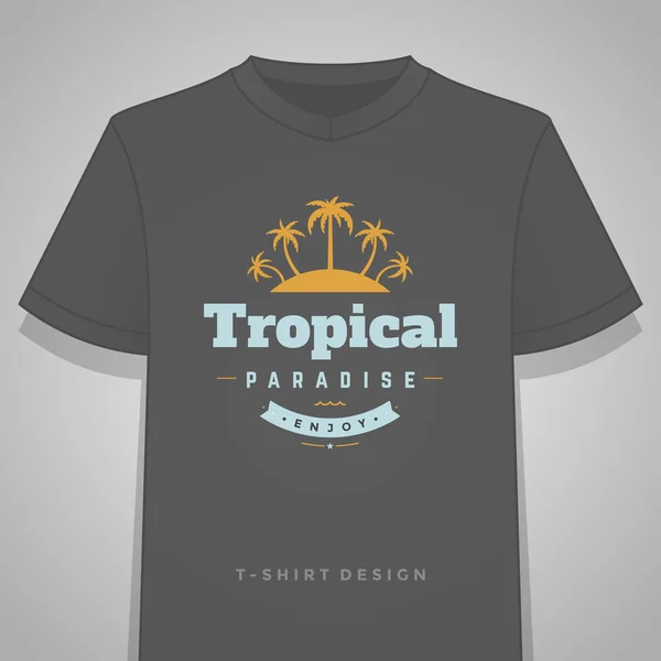 Vacances d'été typographie tee-shirt imprimé modèle graphique illustration vectorielle . — Image vectorielle