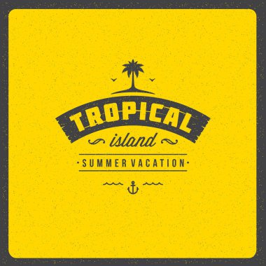 Afiş tasarımı dokulu arka plan vektör çizim üzerinde yaz tatilleri.