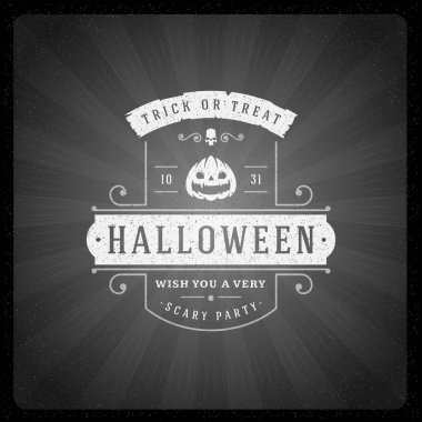 Cadılar Bayramı vektör çizim üzerinde ekran biten film