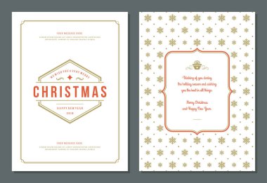 Noel tebrik kartı tasarım şablonu.