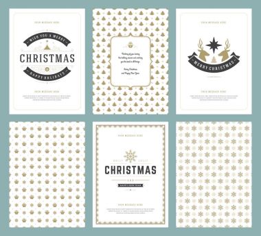 Merry Christmas tebrik kartları şablonları ve desenler