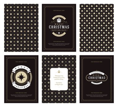 Merry Christmas tebrik kartları şablonları ve desenler