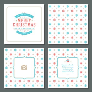 Noel tebrik kartı vektör tasarım ve desen arka plan