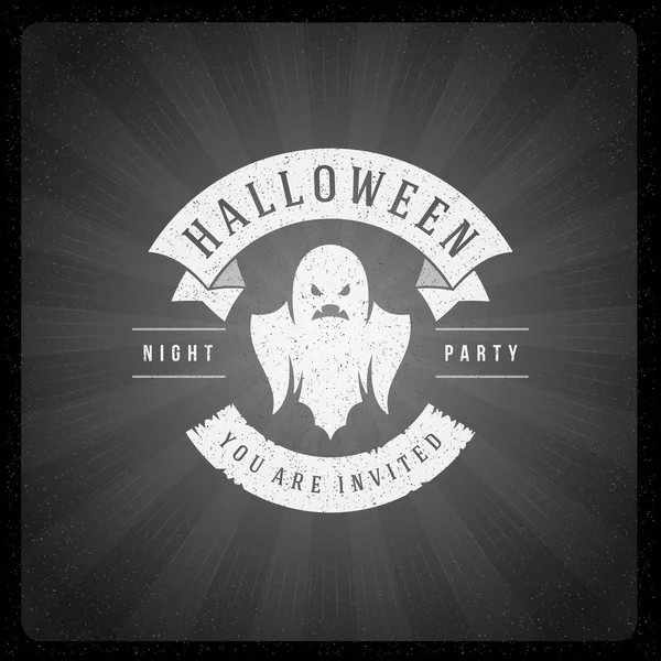 Cadılar Bayramı vektör çizim üzerinde ekran biten film