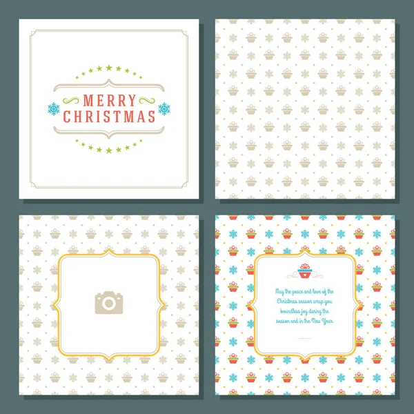 Noel tebrik kartı vektör tasarım ve desen arka plan