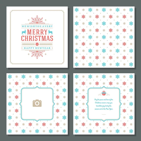 Noel tebrik kartı vektör tasarım ve desen arka plan