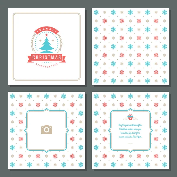 Noel tebrik kartı vektör tasarım ve desen arka plan