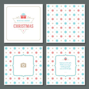 Noel tebrik kartı vektör tasarım ve desen arka plan