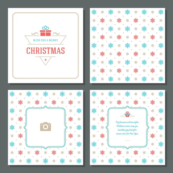 Noel tebrik kartı vektör tasarım ve desen arka plan