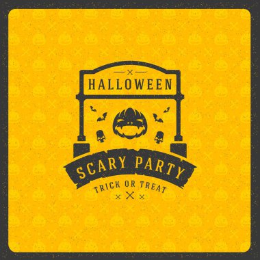 Cadılar Bayramı kutlama vektör çizim