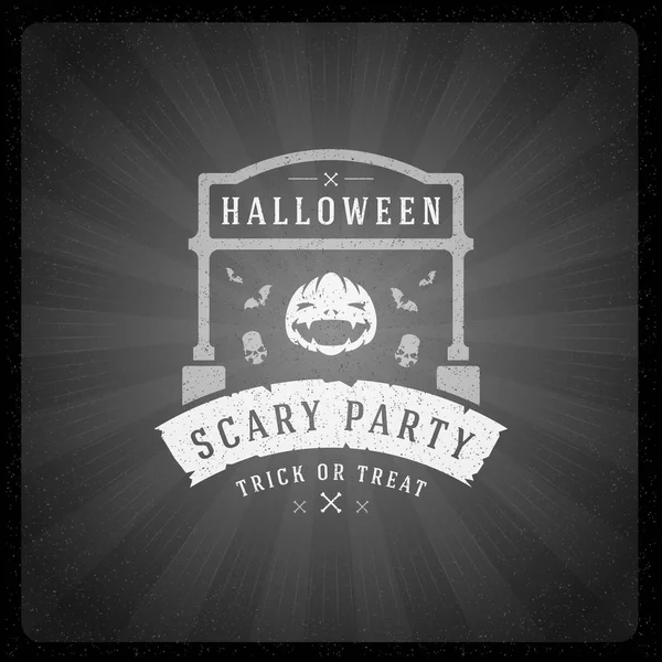 Cadılar Bayramı vektör çizim üzerinde ekran biten film