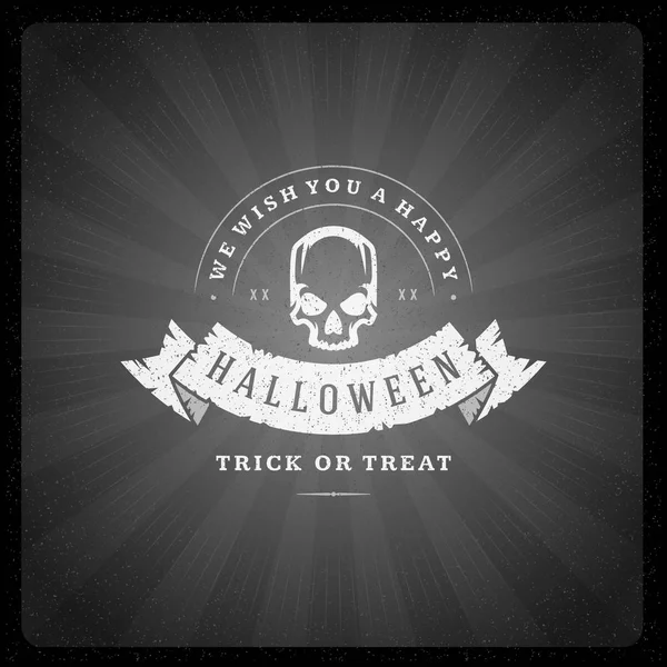 Cadılar Bayramı vektör çizim üzerinde ekran biten film