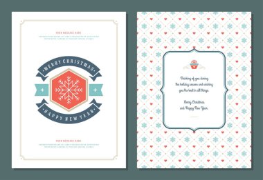 Noel tebrik kartı tasarım şablonu.