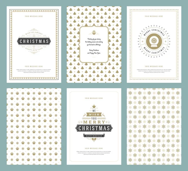Neşeli Noel tebrik kartları şablonları ve desenler arka planlar