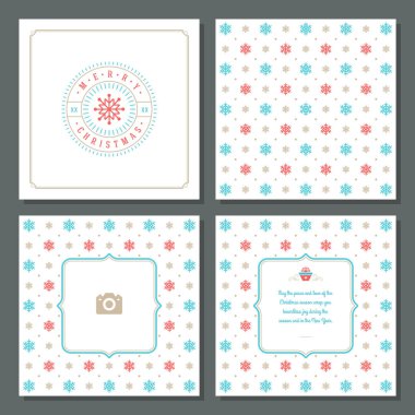 Noel tebrik kartı vektör tasarım ve desen arka plan