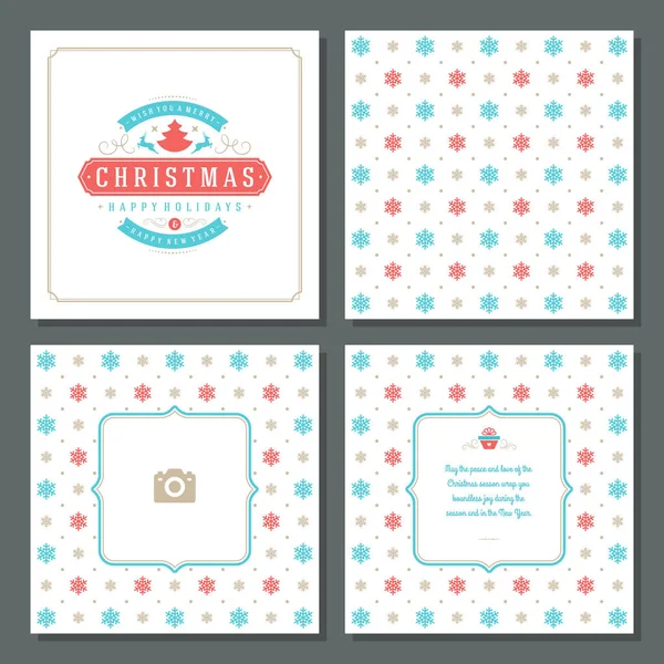 Noel tebrik kartı vektör tasarım ve desen arka plan