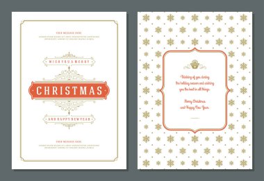 Noel tebrik kartı tasarım şablonu.