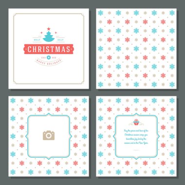 Noel tebrik kartı vektör tasarım ve desen arka plan