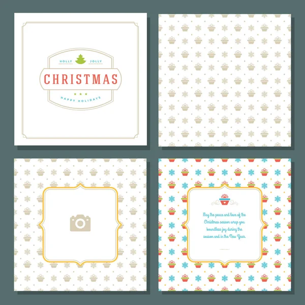 Noel tebrik kartı vektör tasarım ve desen arka plan