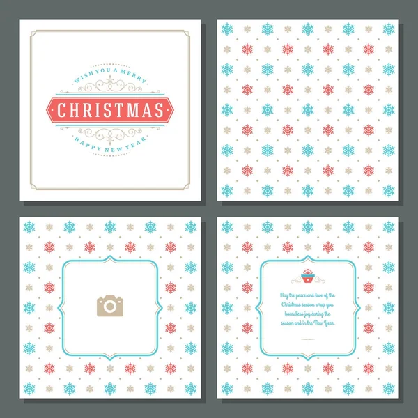 Noel tebrik kartı vektör tasarım ve desen arka plan